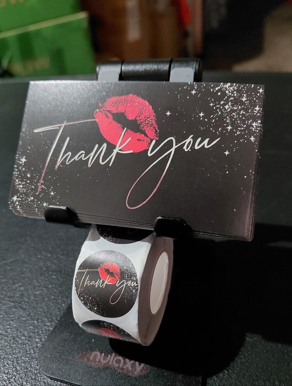 550ct. 50ct Thank You Cards 💋500ct Matching Stickers Bonus 3 Random Polymailers - Picture 4 of 6